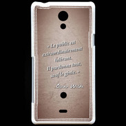Coque Sony Xperia T Public génie Rouge Citation Oscar Wilde