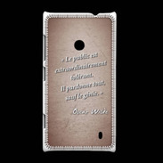 Coque Nokia Lumia 520 Public génie Rouge Citation Oscar Wilde