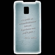 Coque LG P990 Public génie Turquoise Citation Oscar Wilde