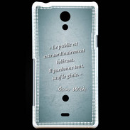 Coque Sony Xperia T Public génie Turquoise Citation Oscar Wilde