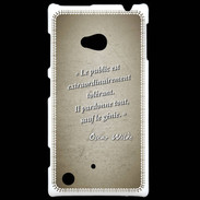 Coque Nokia Lumia 720 Public génie Sepia Citation Oscar Wilde