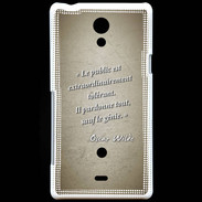 Coque Sony Xperia T Public génie Sepia Citation Oscar Wilde