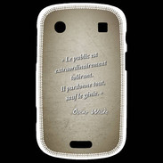 Coque Blackberry Bold 9900 Public génie Sepia Citation Oscar Wilde