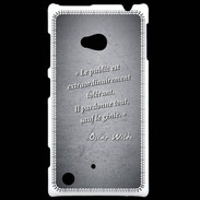 Coque Nokia Lumia 720 Public génie Noir Citation Oscar Wilde