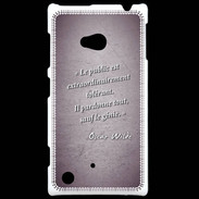 Coque Nokia Lumia 720 Public génie Violet Citation Oscar Wilde