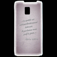 Coque LG P990 Public génie Rose Citation Oscar Wilde