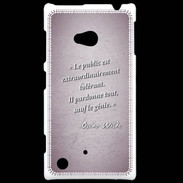 Coque Nokia Lumia 720 Public génie Rose Citation Oscar Wilde