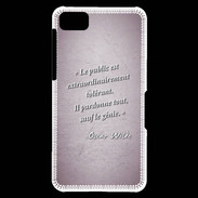 Coque Blackberry Z10 Public génie Rose Citation Oscar Wilde
