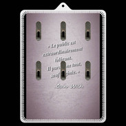 Porte clés Public génie Rose Citation Oscar Wilde