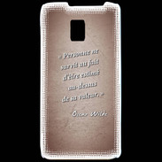 Coque LG P990 Survie valeur Rouge Citation Oscar Wilde