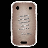 Coque Blackberry Bold 9900 Survie valeur Rouge Citation Oscar Wilde