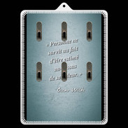 Porte clés Survie valeur Turquoise Citation Oscar Wilde