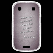 Coque Blackberry Bold 9900 Survie valeur Violet Citation Oscar Wilde