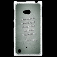 Coque Nokia Lumia 720 Survie valeur Vert Citation Oscar Wilde