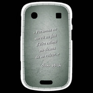 Coque Blackberry Bold 9900 Survie valeur Vert Citation Oscar Wilde
