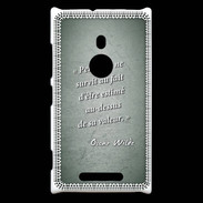Coque Nokia Lumia 925 Survie valeur Vert Citation Oscar Wilde