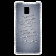 Coque LG P990 Sympathiser Bleu Citation Oscar Wilde