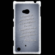 Coque Nokia Lumia 720 Sympathiser Bleu Citation Oscar Wilde