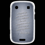 Coque Blackberry Bold 9900 Sympathiser Bleu Citation Oscar Wilde