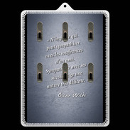 Porte clés Sympathiser Bleu Citation Oscar Wilde