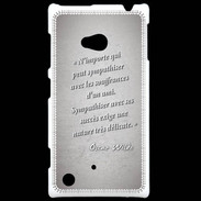 Coque Nokia Lumia 720 Sympathiser Gris Citation Oscar Wilde