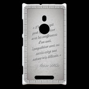 Coque Nokia Lumia 925 Sympathiser Gris Citation Oscar Wilde