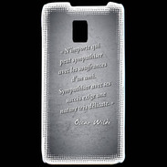 Coque LG P990 Sympathiser Noir Citation Oscar Wilde