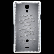 Coque Sony Xperia T Sympathiser Noir Citation Oscar Wilde