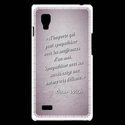 Coque LG Optimus L9 Sympathiser Rose Citation Oscar Wilde
