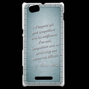 Coque Sony Xperia M Sympathiser Turquoise Citation Oscar Wilde