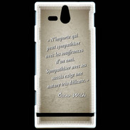 Coque Sony Xperia U Sympathiser Sepia Citation Oscar Wilde