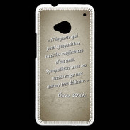 Coque HTC One Sympathiser Sepia Citation Oscar Wilde