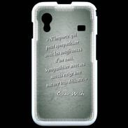 Coque Samsung ACE S5830 Sympathiser Vert Citation Oscar Wilde