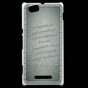 Coque Sony Xperia M Sympathiser Vert Citation Oscar Wilde