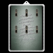 Porte clés Sympathiser Vert Citation Oscar Wilde