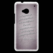 Coque HTC One Sympathiser Violet Citation Oscar Wilde