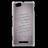 Coque Sony Xperia M Sympathiser Violet Citation Oscar Wilde