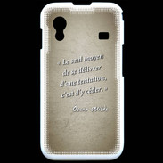 Coque Samsung ACE S5830 Tentation Sepia Citation Oscar Wilde