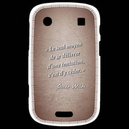 Coque Blackberry Bold 9900 Tentation Rouge Citation Oscar Wilde