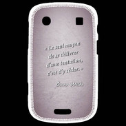 Coque Blackberry Bold 9900 Tentation Rose Citation Oscar Wilde