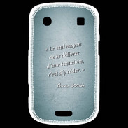 Coque Blackberry Bold 9900 Tentation Turquoise Citation Oscar Wilde