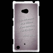 Coque Nokia Lumia 720 Tentation Violet Citation Oscar Wilde
