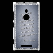 Coque Nokia Lumia 925 Toujours amoureux Bleu Citation Oscar Wilde