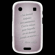 Coque Blackberry Bold 9900 Toujours amoureux Rose Citation Oscar Wilde