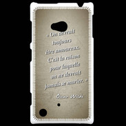 Coque Nokia Lumia 720 Toujours amoureux Sepia Citation Oscar Wilde
