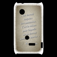 Coque Sony Xperia Typo Toujours amoureux Sepia Citation Oscar Wilde