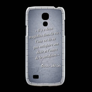 Coque Samsung Galaxy S4mini Tragédie Bleu Citation Oscar Wilde