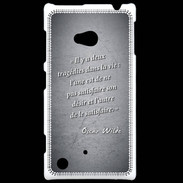 Coque Nokia Lumia 720 Tragédie Noir Citation Oscar Wilde