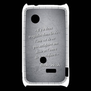 Coque Sony Xperia Typo Tragédie Noir Citation Oscar Wilde
