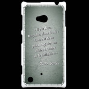 Coque Nokia Lumia 720 Tragédie Vert Citation Oscar Wilde